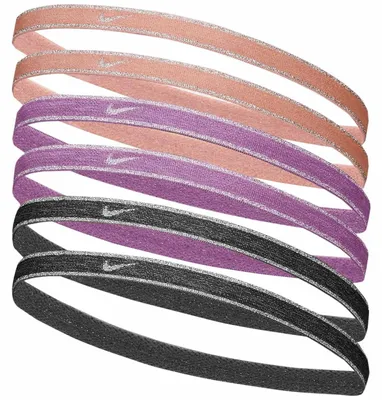 Image de Nike - Bandeau - Sport (lot de 6) MR2147 (taille unique) (pêche/violet/noir)