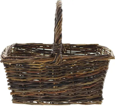 Immagine prodotto di Cestino in vimini marrone 35x26x16cm - Cestino in vimini