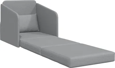 Obrázok produktu pre vidaXL Rozkladacia pohovka svetlosivá 65 x 80 x 83 cm látka
