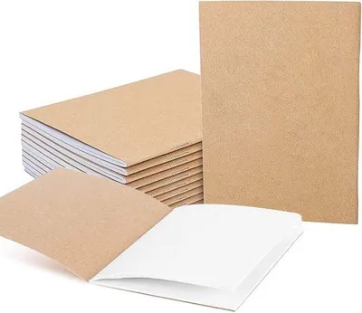 Produktbild von Kleine Reise-Notizbücher A6 braun 12 Stück