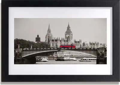 Produktbild von Bild 30x20 MDF-Rahmen Wandkunst London Bridge, Big Ben