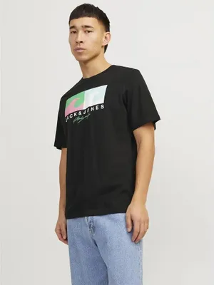 Obrázek produktu pro Jack & Jones Tulum Logo Tričko s krátkým rukávem Black L Pánské Black L