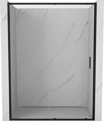 Produktbild von Mexen Exo Duschschiebetür 160 cm, transparent, schwarz - 8151-160-000-70-00
