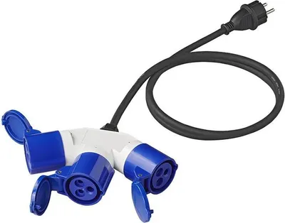 Obrázok produktu pre Kábel adaptéra 150 cm 3x1,5mm² zo zástrčky Schuko na 3xCEE