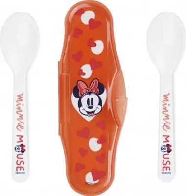 Produktbild von Disney Minnie Mouse Kinderlöffel Set 2-teilig im Reiseetui