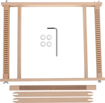 Produktbild von Webrahmen Kit Buche Holz Kinder DIY Toy Strickmaschine handgefertigter Wandteppiche Weaver