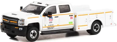 Produktbild von CHEVOLET Silverado 3500 dually 2018 aus der Serie DUALLY DRIVERS unter Blisterverpackung, GREEN46110-C, Maßstab1/64, GREENLIGHT