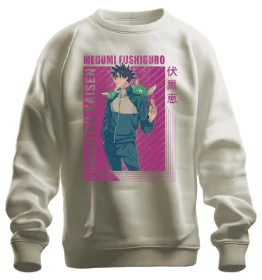 Produktbild von Megumi Fushiguro Jujutsu Kaisen Shikigami Anime Geschenk Sweatshirt Pullover, Natur, S