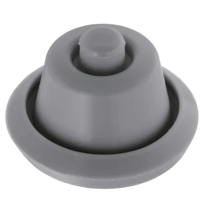 A gray rubber gasket for a pressure cooker.
