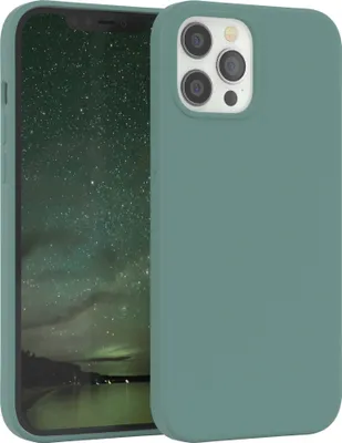 Produktbild von EAZY CASE Silikonhülle für Apple iPhone 12 Pro Max Silikon Backcover Schutz in Grün