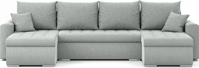 Produktbild von Ecksofa Luis, Eckcouch U-Form, Sofa, Couch, mit Schlaffunktion, Bettkasten, dekorative Steppung, Polstermöbel, Storm 70