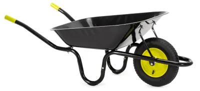 Obrázok produktu pre Springos® – záhradný vozík, transportný vozík, 120 l, robustný, odolný, oceľový vozík s pneumatikami