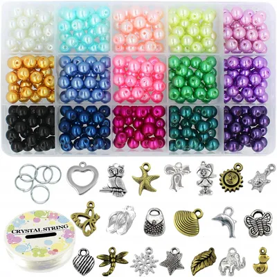Produktbild von Meridda Perlen Set Glasperlen Schmuck Basteln
