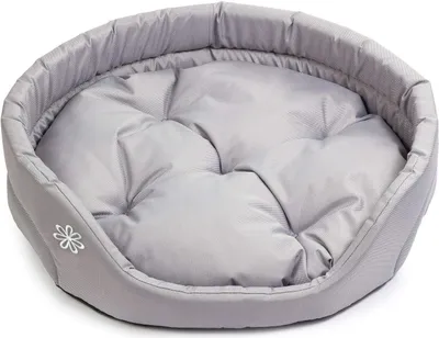Obrázek produktu pro BOUTIQUE ZOO Pelíšek pro psy | Oválný polštář pro psy nebo kočky | Gauč pro psy s polštářem odolným proti poškrábání | Omyvatelný polyester šedý XL