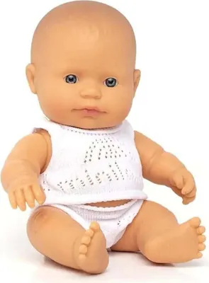 Produktbild von Miniland Kaukasische Babypuppe 21 Cm Beige Beige One Size