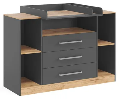 Imagen del producto de Cambiador Vicco Olina Antracita/Roble dorado 138.3 x 93 cm, Model 62876