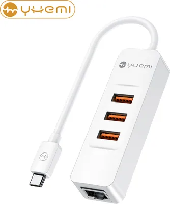 Produktbild von YHEMI MC804 4in1 Type-C HUB USB3.0*3 RJ451000M*1 Win8/10/Mac OS