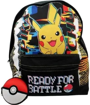 Obrázek produktu pro Školní batoh Pikachu black | 40 x 32 x 15 cm | Pokémon | taška