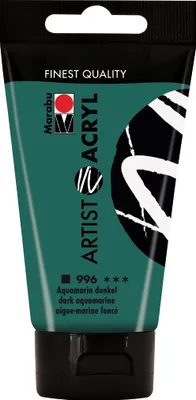 Produktbild von Marabu 12200002996, 75 ml, Aquamarin, Tube, Wasserfest
