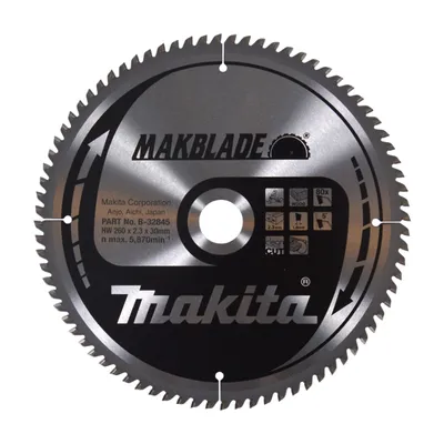 Produktbild von Makita MAKBLADE Kreissägeblatt 260 x 30 x 2,3 mm 80 Zähne ( B-32845 ) für Holz