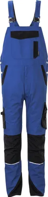 Produktbild von Planam Latzhose Norit Herren Gr. 44 kornblau/schwarz