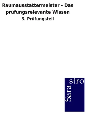 Produktbild von Raumausstattermeister - Das prüfungsrelevante Wissen