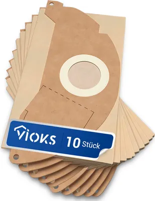 Produktbild von Filterbeutel 10x Papiertüten passend wie Kärcher 6.904-322.0 Papier für Mehrzwecksauger