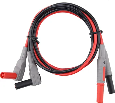 Zdjęcie produktu dla Przewody pomiarowe do elektronicznego multimetru cyfrowego P1300C z zaciskami krokodylkowymi, zestaw wymiennych końcówek pomiarowych