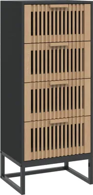 Obrázok produktu pre vidaXL Highboard Black 40x30x95 cm Drevo Materiál
