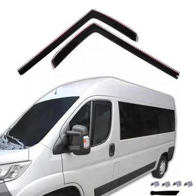 Produktbild von 2er-Set Windabweiser für FIAT Ducato / Peugeot Boxer / Citroën Jumper (ab 2006) und Opel Movano (ab 2022)