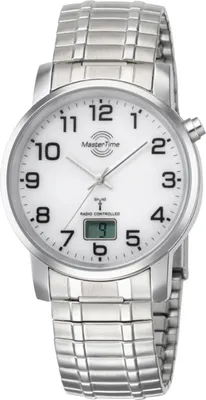 Produktbild von Master Time MTGA-10306-12M Herren-Funkuhr Basic mit Zugband