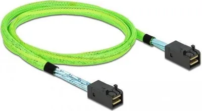 Zdjęcie produktu dla DeLOCK Kabel PCI Express Mini SAS HD SFF-8673 do SFF-8673 1 m, 1 m, Mini SAS HD SFF-8673, Mini SAS HD SFF-8673, Prosty, Prosty, Męska/Męska