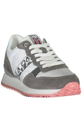 Produktbild von Sportliche Damenschuhe Weiß mit Kontrastdetails & Ersatzschnürsenkeln, Größe: 39 Farbe: Bianco