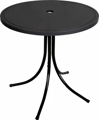Produktbild von Runder Gartentisch Campingtisch Outdoortisch Kindertisch Ø50cm Schwarz