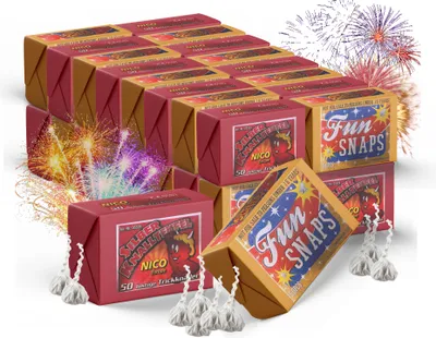 Produktbild von 500x Knallerbsen - Knallteufel Kat. F1 - Silvester - Fun Snaps - Feuerwerk