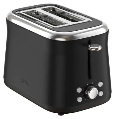 Productafbeelding van Tefal Collection TT7208E0, 2 sleuven, Zwart, Knopbediening, Draaibaar, 850 W, 220 - 240 V, 50 - 60 Hz