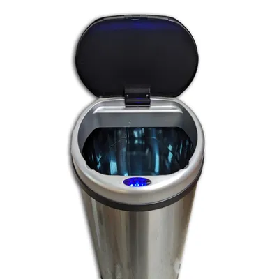 Produktbild von TETOS Sensor Abfalleimer Mülleimer aus Edelstahl Moderner Papierkorb hygienisch und sauber 50 Liter