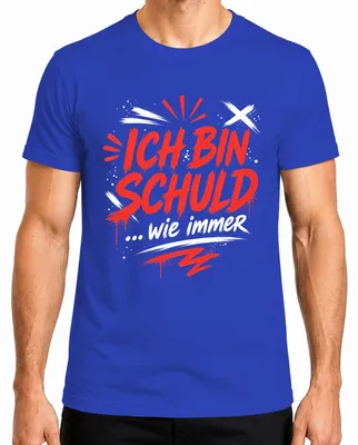 Imagen del producto de Camiseta azul, talla XXL, con el texto: "Soy culpable, como siempre. Sarcasmo. Divertido. Chivo expiatorio. Para caballeros."