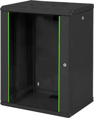 Produktbild von Digitus Wandgehäuse Unique Serie - 600x450 mm (BxT), Wandmontiertes Regal, 16U, 100 kg, 30 kg, Schwarz