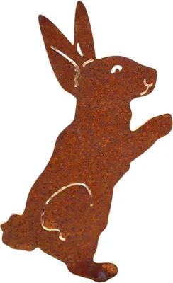 Produktbild von Gartenstecker Hase Edelrost H17cm