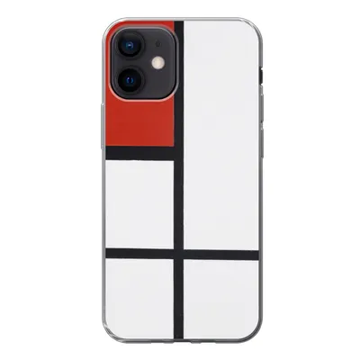 Produktbild von MuchoWow® Handyhülle Schutzhülle Hülle für iPhone 12 Komposition - Piet Mondrian Silikon Softcase Handy Hülle - Schutzhülle