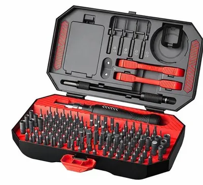 Produktbild von Famanu Schraubendreher-Set 145-teilig – Präzision für Elektronik und Haushalt