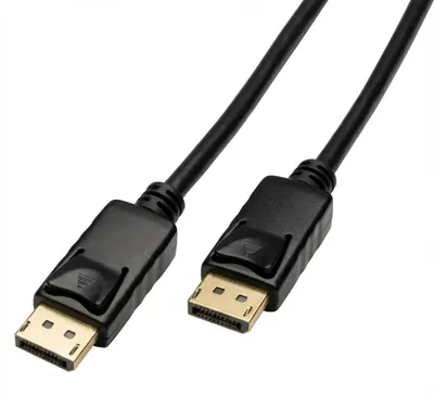 Obrázek produktu pro Kabel Displayport na HDMI černý 4K 60Hz 2m HighSpeed DP na HDMI (80297)
