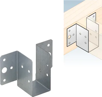 Produktbild von WL 6 Balkenschuh außen leicht Balkenschuhe Kombibalkenschuhe Holzverbinder CE 38x71x45x1,0mm