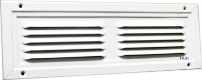 Produktbild von Lüftungsgitter LG 3010 MGSW Lamellengitter Weiß PVD 300 x 100 Abluft Zuluftgitter