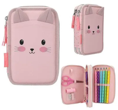 Produktbild von Princess Mimi 2 Fach Federtasche Katze