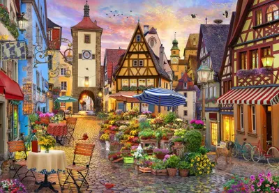 Immagine prodotto di Bluebird Puzzle Città bavarese - Puzzle da 1000 pezzi