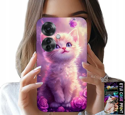 Zdjęcie produktu dla Etui Do Oppo Reno11 F 5G - Słodki Kotek, Kot, Wzory Ze Zwierzętami