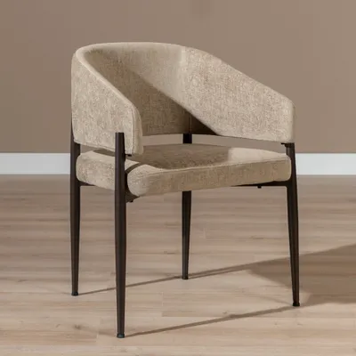Produktbild von Bronx71 Esszimmerstuhl Bret Samt taupe