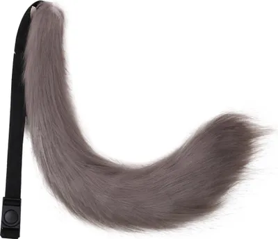 Produktbild von Kunstfellschwanz für Halloween-Party-Kostümaccessoires, Plüsch-Fuchs-Wolfsschwanz